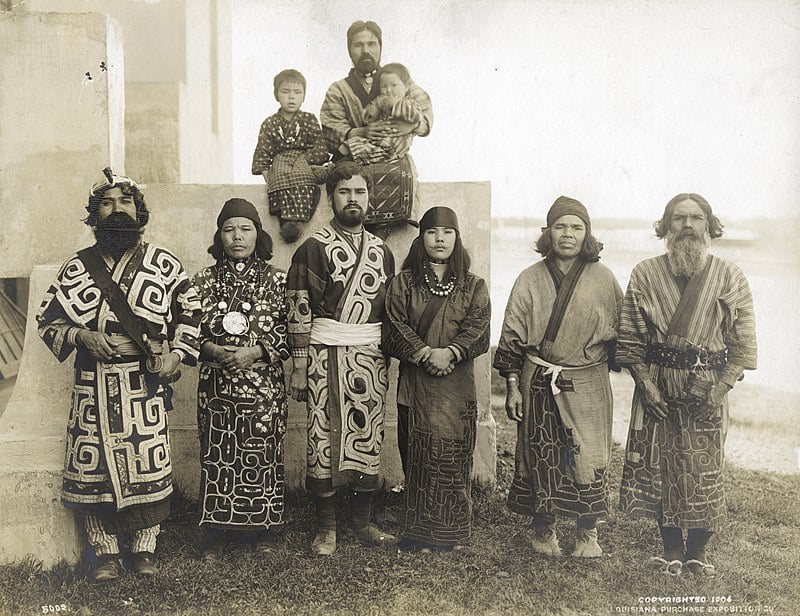 A group of Ainu
