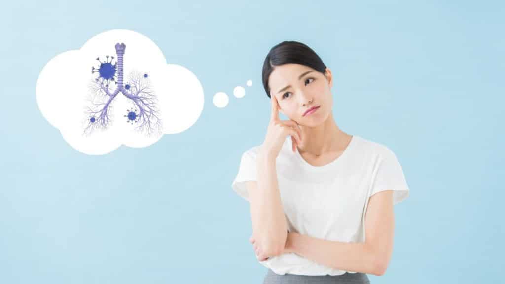 Woman worried about COVID-19