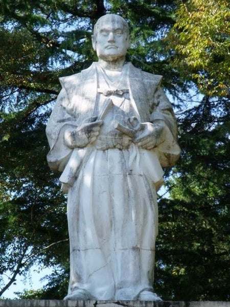 "Peaceful" statue of Date Masamune.