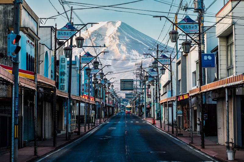 Honchō Street in Fujiyoshida
