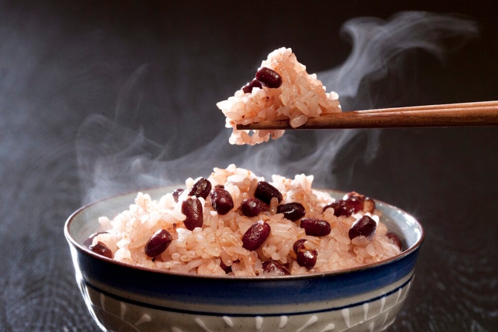 Japanese red beans and rice