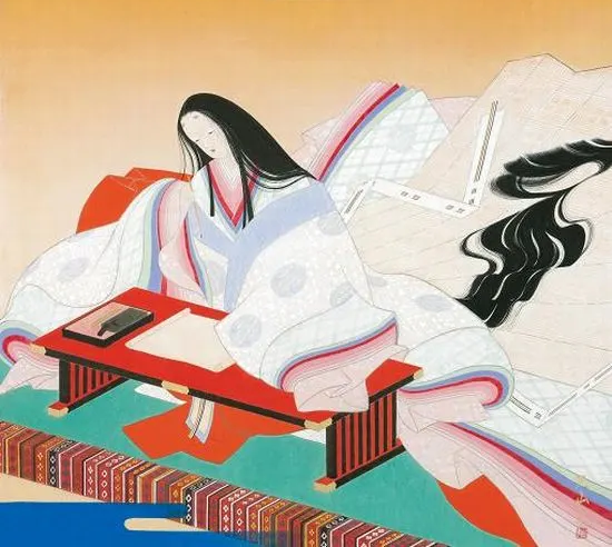 A portrait of Go-Sakuramachi, the eighth woman to assume the title of Empress of Japan.